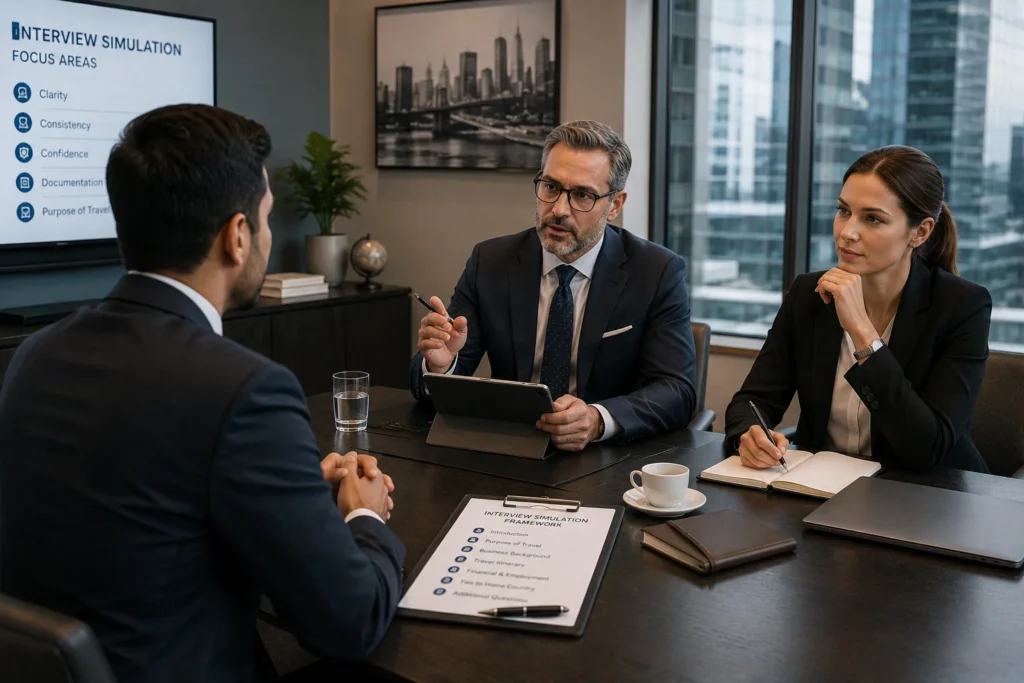 Visitor and business visa interview preparation