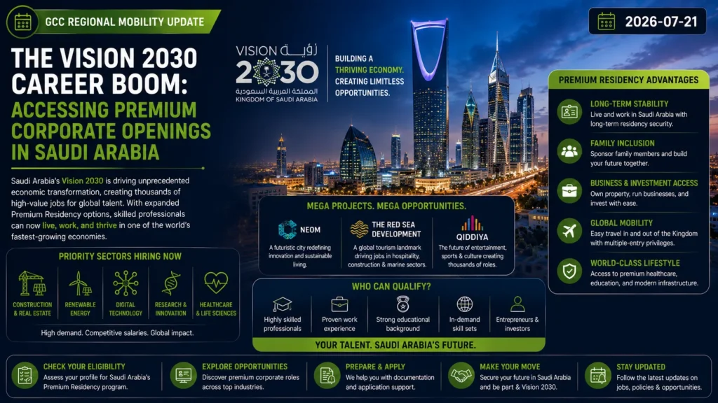 The Vision 2030 Career Boom: Accessing Premium Corporate Openings in Saudi  Arabia 