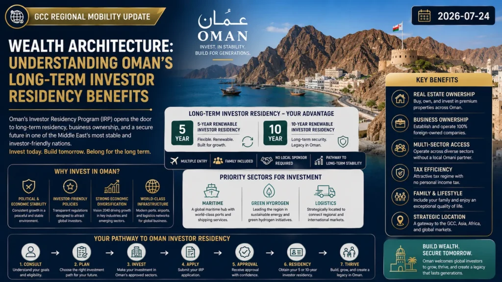Wealth Architecture: Understanding Oman’s Long-Term Investor Residency  Benefits 