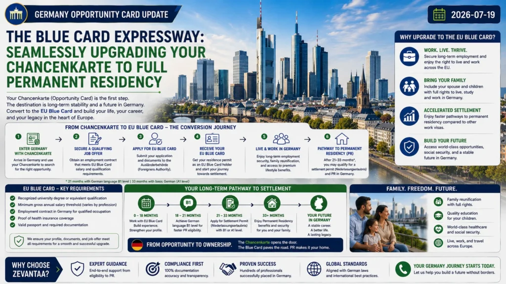 The Blue Card Expressway: Seamlessly Upgrading Your Chancenkarte to Full  Permanent Residency 